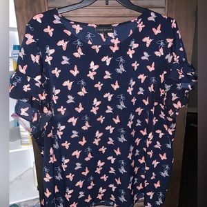 Lane Bryant Butterfly Blouse, 24